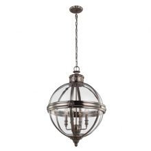 Adams lampa wisząca 4x60W E14 antyczny nikiel
